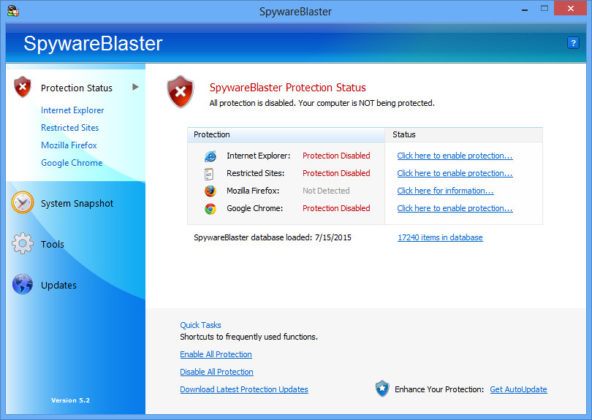 SpywareBlaster 6.0