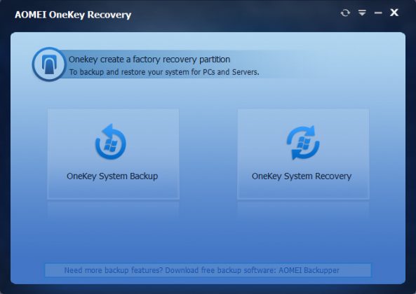 AOMEI OneKey Recovery 1.7.1