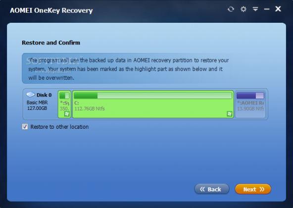 AOMEI OneKey Recovery 1.7.1