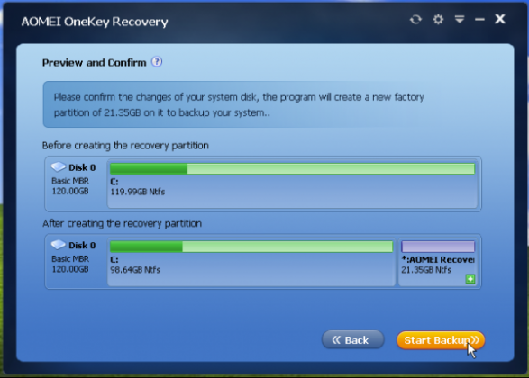 AOMEI OneKey Recovery 1.7.1
