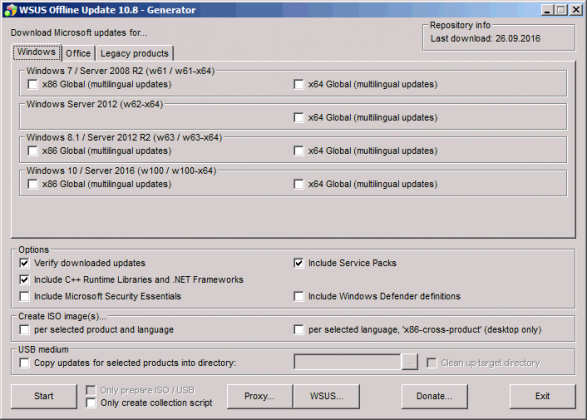 WSUS Offline Update 12.0