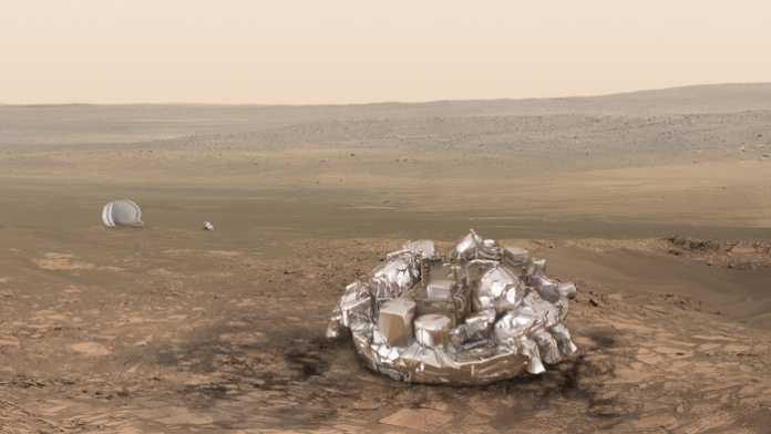 ESA ExoMars 2016 ExoMars излиза на орбита около Марс, Schiaparelli се готви за кацане