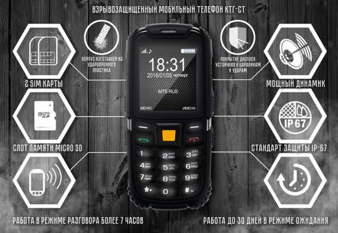 Анонс на руския мобилен телефон КТГ-СТ с добра защита от неблагоприятни външни условия