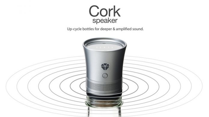 cork_speaker Cork превръща празната бутилка в звукова колона