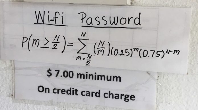 wifi-password-thai-restaurant Глобалната мрежа лудна заради Wi-Fi парола в ресторант, показана като математически пъзел