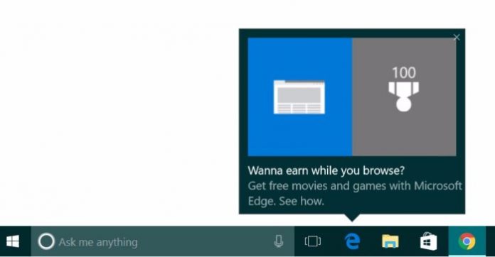 windows-10-toolbar-ad Windows 10 показва реклами при използване на браузъра Chrome