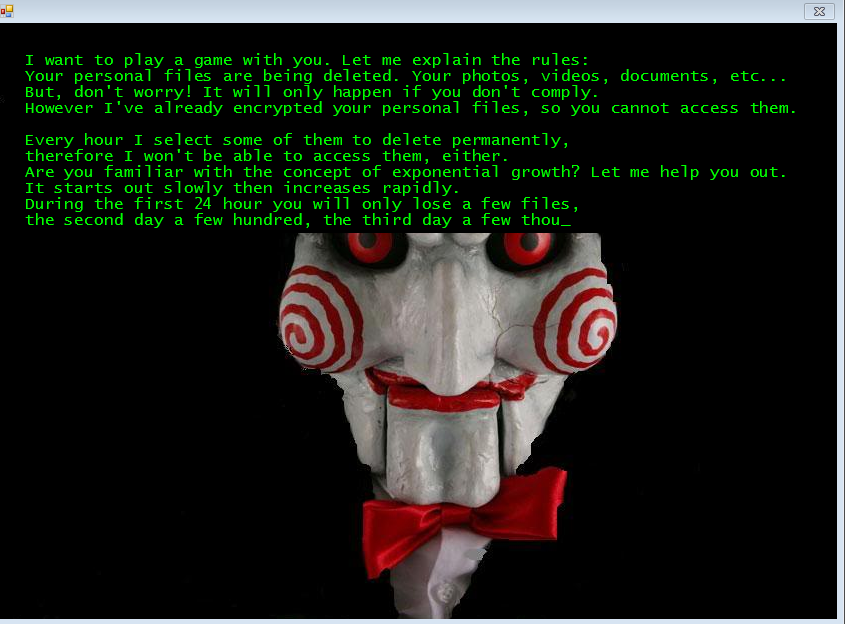 jigsaw2 10 рансъмуер заплахи, белязали 2016