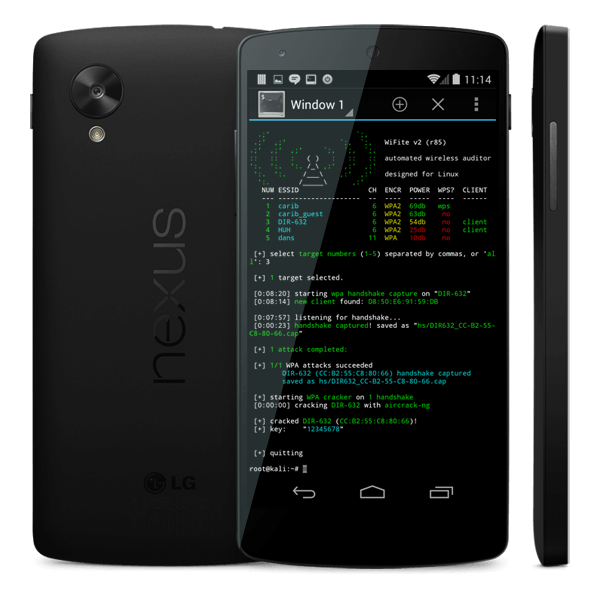 kali-nethunter-n5-1 В Linux ядрото за първи път ще се появи поддръжката на Android смартфон