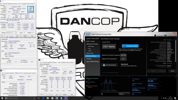 3 Dancop направи пет рекорда по овърклок, използвайки процесорите Kaby Lake