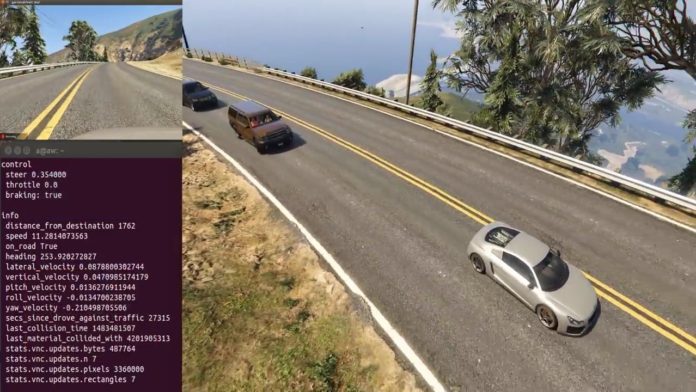 DeepDrive 1 GTA V и OpenAI Universe се използват за обучението на ИИ за автопилоти