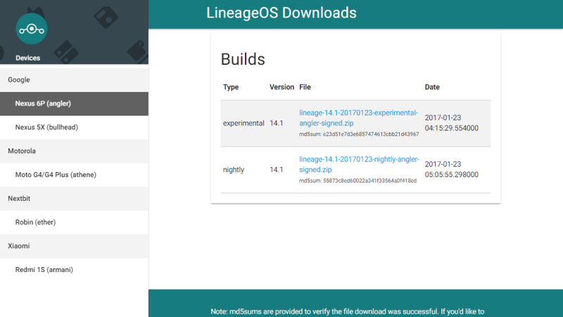 Излязоха първите версии на Lineage OS