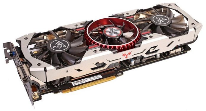 1 Colorful подготвя видеокартата iGame GTX 1080 X-TOP-8G Advanced с охладителя Silver Shark