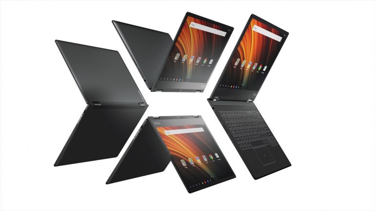 Lenovo анонсира хибридния таблет Yoga A12 със сензорна клавиатура и ОС Android