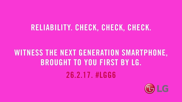 Поредните тийзъри на LG G6 обещават, че смартфона е устойчив на вода и натиск