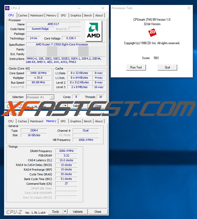 Нови резултати от синтетичните тестове на процесора AMD Ryzen 7 1700X