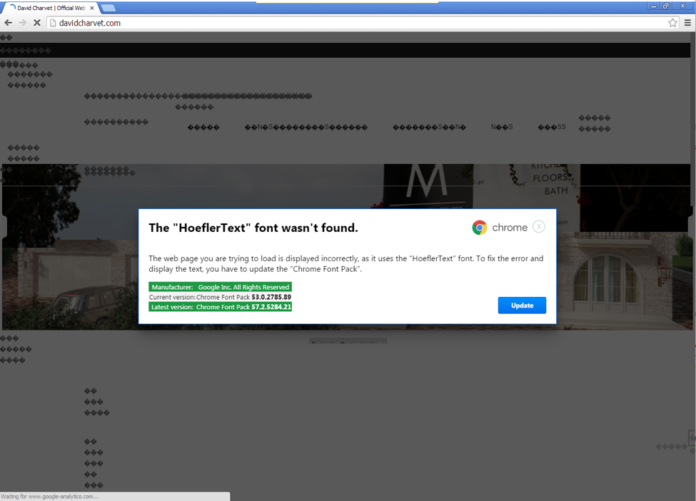 Font-alert-chrome Нова атака към потребителите на Chrome доставя рансъмуер