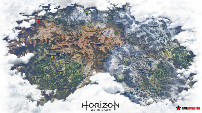 В Интернет изтече картата на Horizon: Zero Dawn