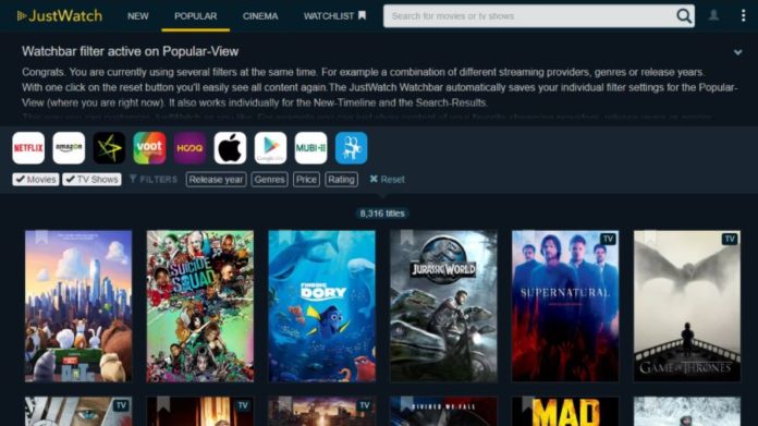 JustWatch-Movie-Search-Engine-Main JustWatch: търсачка за филми и предавания от Netflix, Prime, Hulu и други, без абонаментния план
