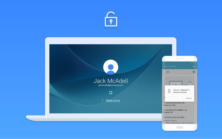 Смартфоните на Samsung ще могат да се използват за влизане в ОС Windows 10