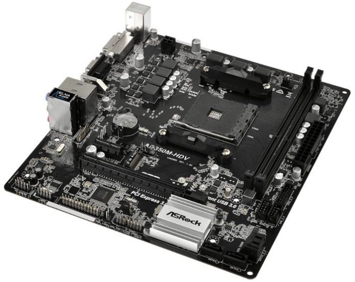 1 ASRock AB350M-HDV – компактна дънна платка за процесорите от поколението AMD Ryzen