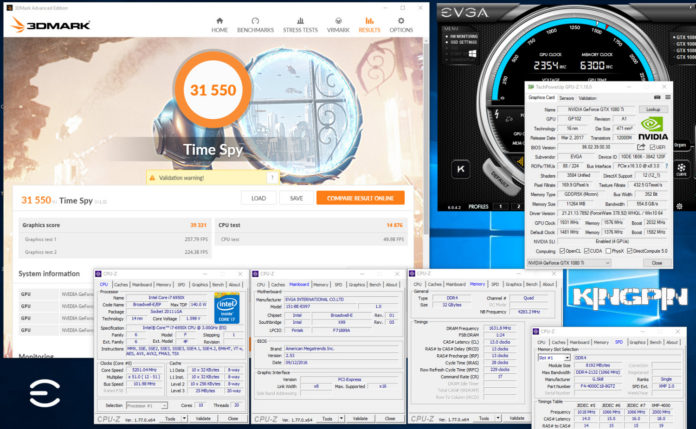 1 k|ngp|n показа абсолютно най-добрия резултат в дисциплината 3DMark-Time Spy (4 GPU)