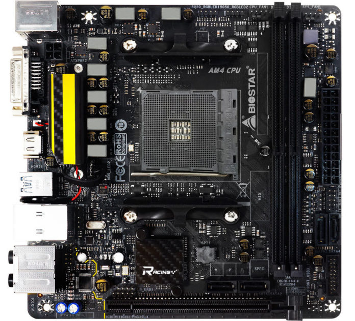 1 Biostar X370GTN – геймърска AMD Ryzen базирана компактна платка от серията Racing