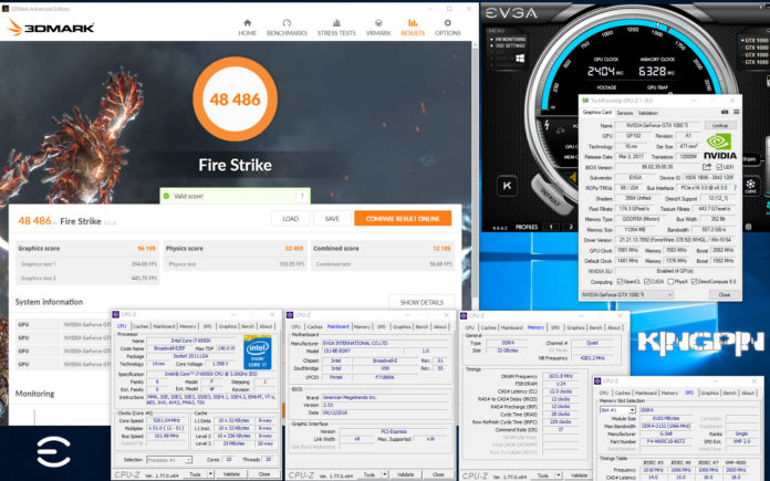 1 Винс k|ngp|n Лусидо с квартет GTX 1080 Ti изпревари конкурентите си в 3DMark-Fire Strike
