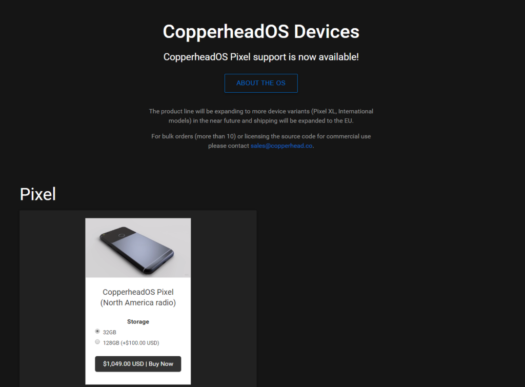 Google Pixel с CopperheadOS е по-сигурната, но и по-скъпата версия на флагмана