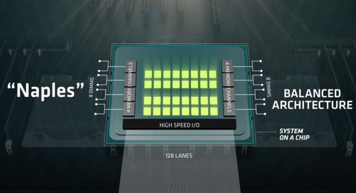 amd-naples-1 AMD представи 32-ядрения процесор Naples с архитектура Zen