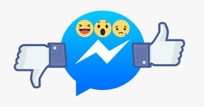 messenger-reactions Facebook тества Dislike бутон