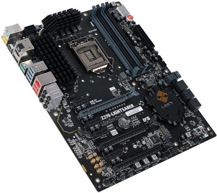 ECS представи дънната платка Z270-Lightsaber