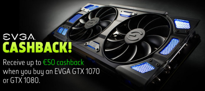 1 EVGA в Европа пуска за своите видеокарти GTX 1070/1080 програмата Cashback