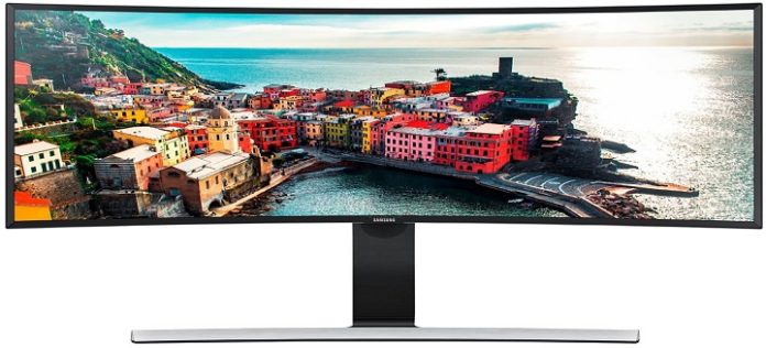 1 Samsung работи върху монитори със съотношение на страните 32:9