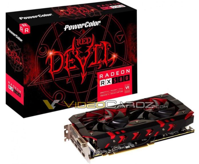1 Подробни снимки на графичния ускорител PowerColor Radeon RX 580 от серията Red Devil
