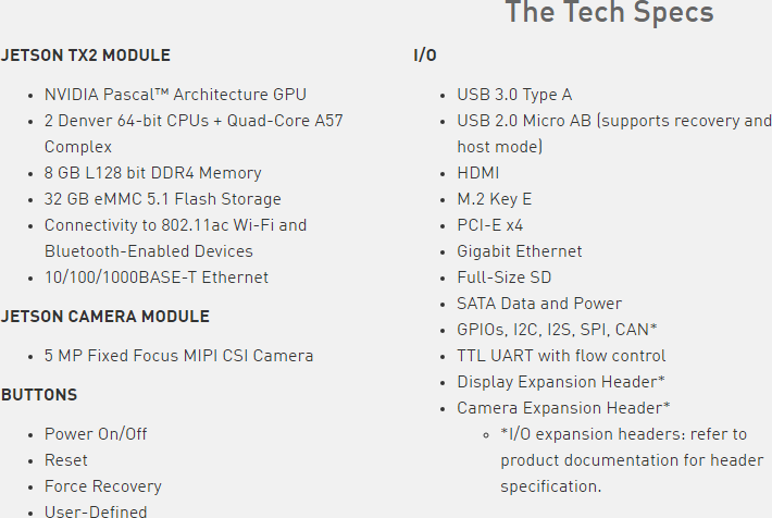 NVIDIA не разрешава използването на платформата Jetson TX2 за създаването на оръжия
