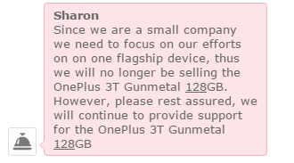 OnePlus 3T 128 GB се спира от производство