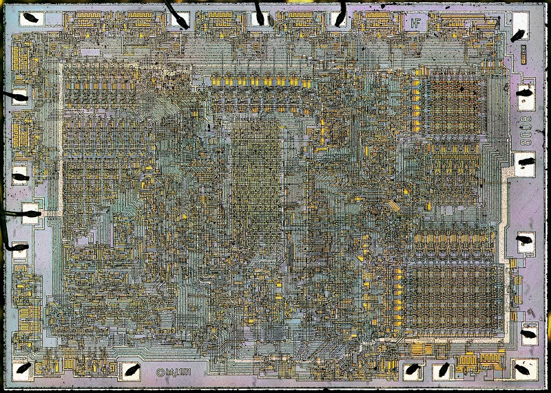 Какво има вътре в процесора Intel 8008 (допълнителна информация)