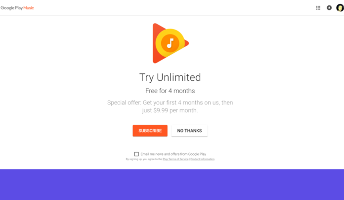 Google подарява 4 безплатни месеца Play Music на всички нови потребители