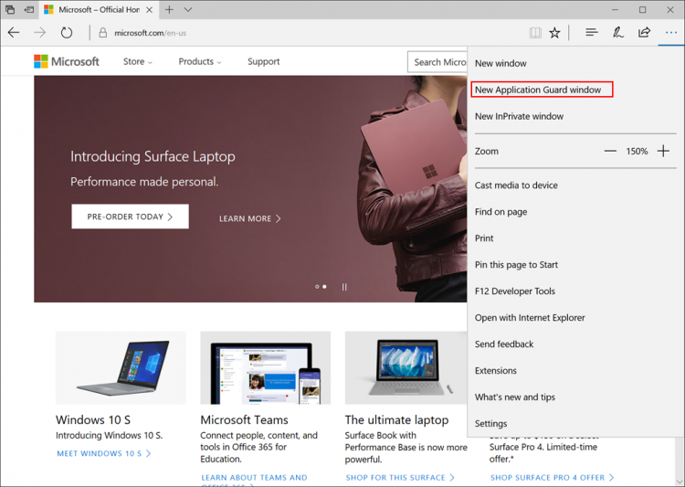 Microsoft тества работата на браузъра Edge във виртуална машина