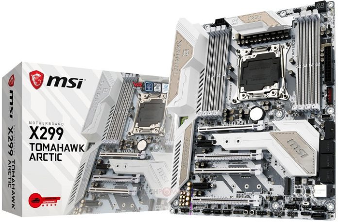 MSI представи дънната платка X299 Tomahawk Arctic