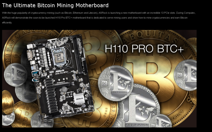 ASRockmin ASRock подготвя дънна платка с 13 видеокарти за добив на криптовалута