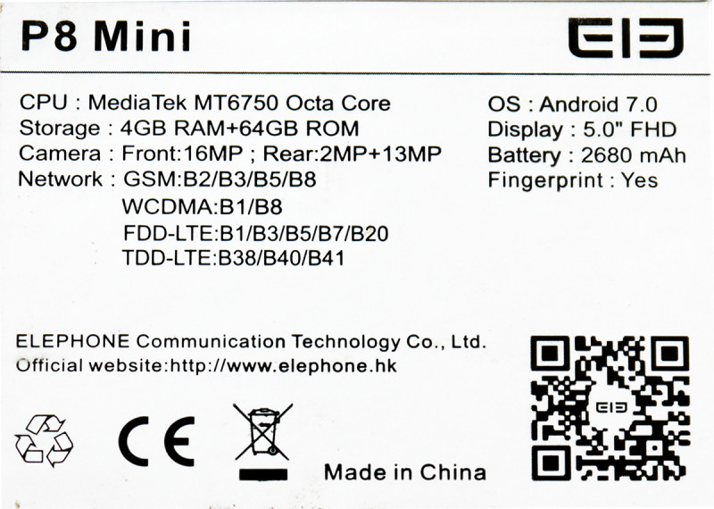 Стартираха продажбите на мощния и евтин смартфон Elephone P8 mini