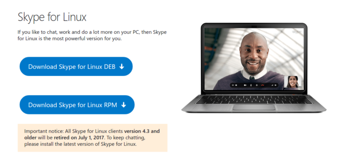 Skype На 1-ви юли Microsoft спира поддръжката на Skype 4.3 за Linux
