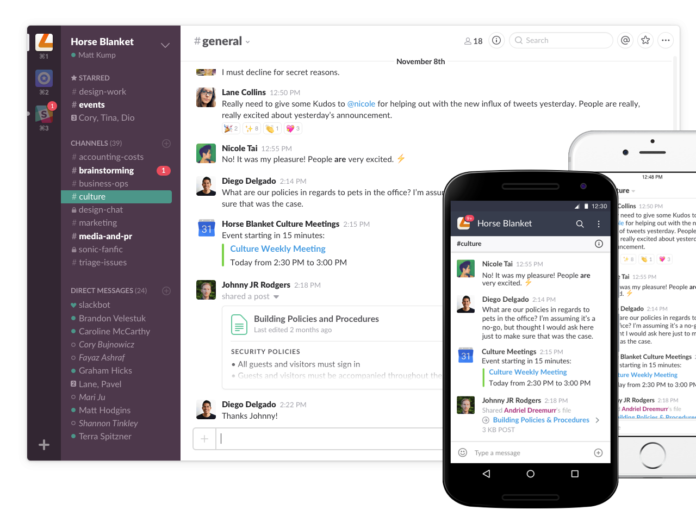 multi device group Amazon с апетити към Slack