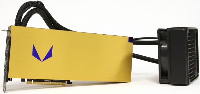 Клокнатата видео-карта AMD Radeon Vega Frontier Edition консумира около 440 W