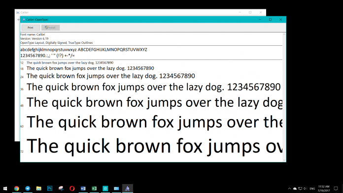 Calibri-font Фирменият шрифт на Microsoft се оказа в центъра на голям корупционен скандал