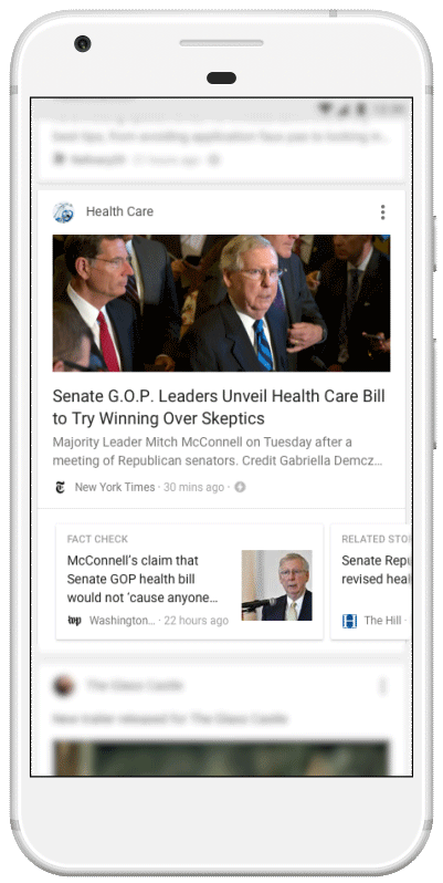 Google представи новинарски смарт панел за iOS и Android