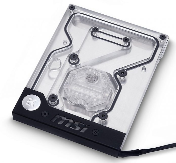 ekwb-msi-x299-monoblock-1 (1) EK Water Blocks представи воден охладител-моноблок за дънните платки MSI X299 Gaming