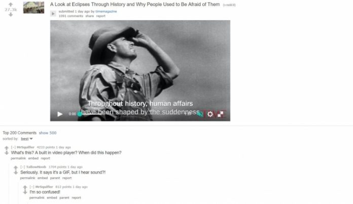 В Reddit се появи възможност за качване на видео направо в сайта