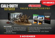 Анонсирано е специалното издание Call of Duty: WW2 Valor Edition